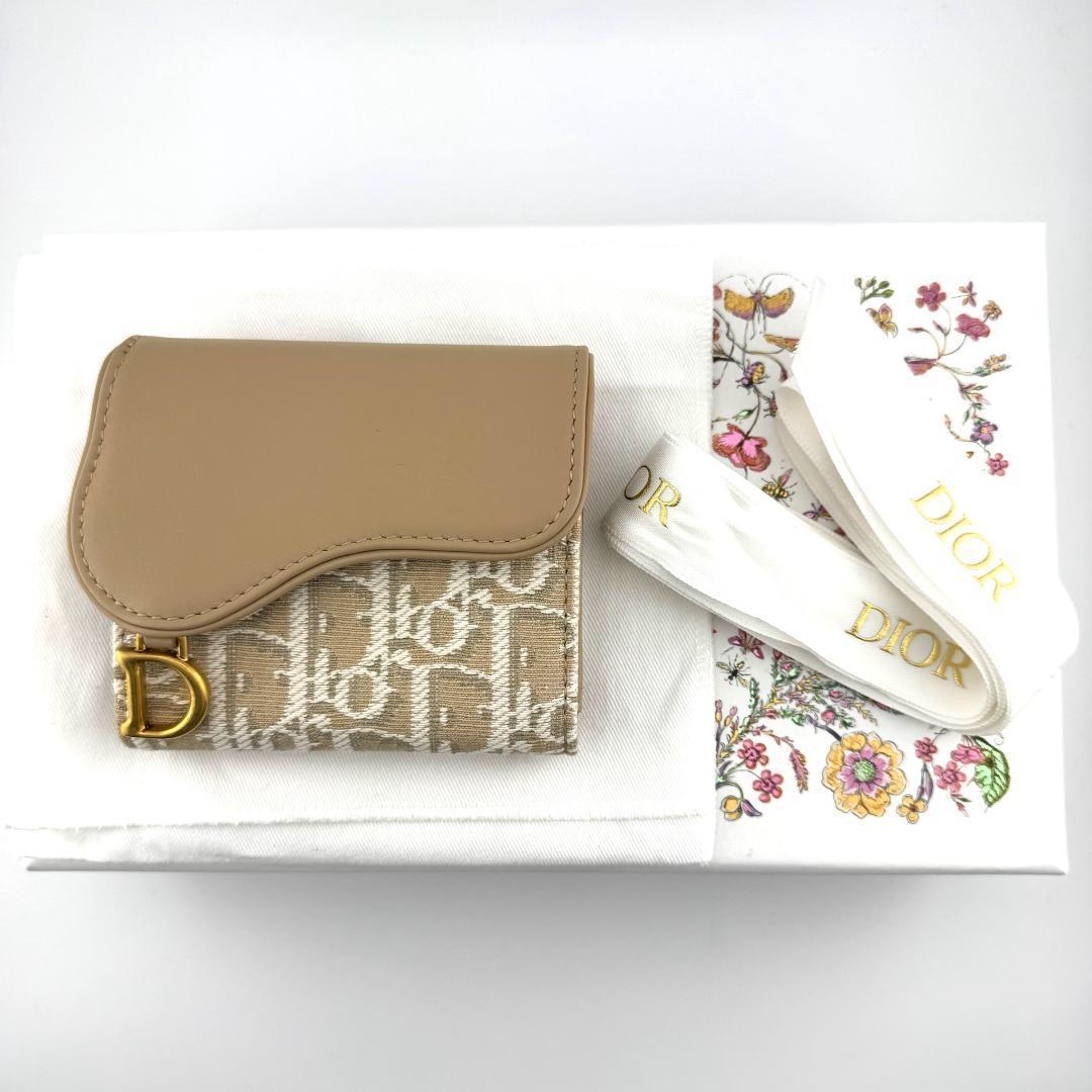 ディオール サドルロータス オブリーク ジャカード & スムースカーフスキン