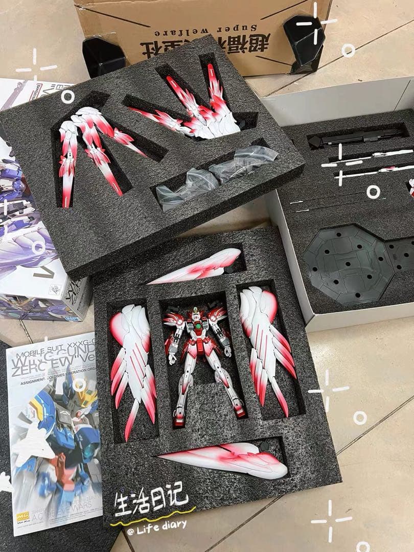 MGウイングガンダムゼロEW Ver.Ka スノーホワイト 改修塗装済完成品