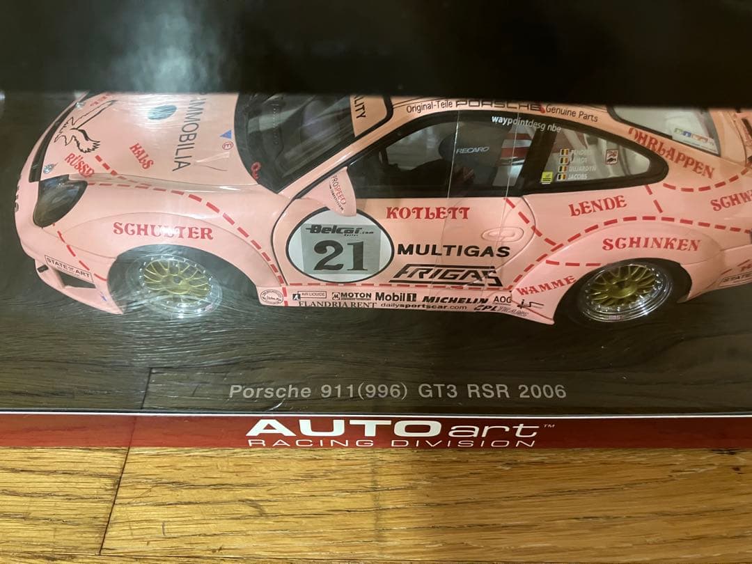 未開封 1/18 AUTOart ポルシェ GT3 RSR 2006 #21