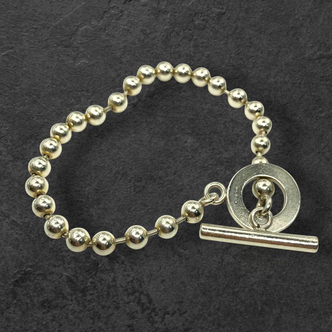 GUCCI シルバー925 トグル ボールチェーンブレスレット 450