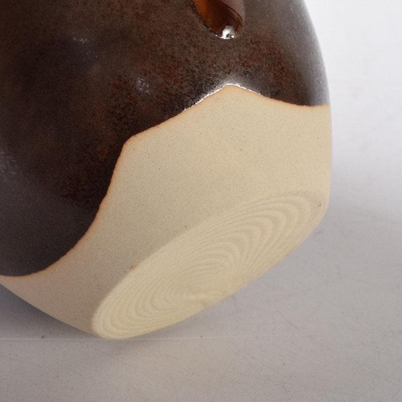 茶道具　洛東香月作　肩衛茶入　蜀江錦仕覆付　共箱　V　7584