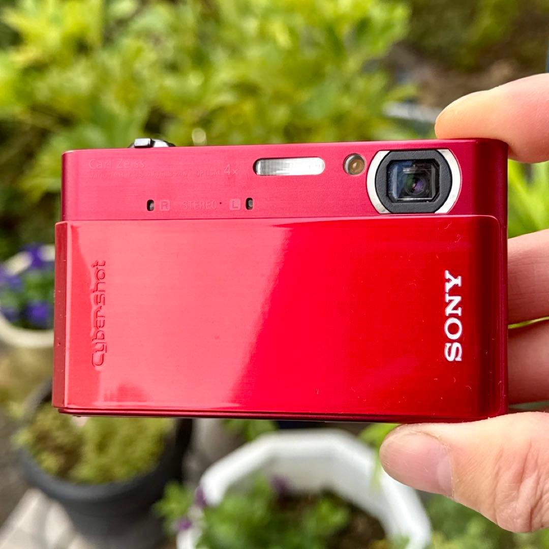☆動作OK SONY デジカメ DSC-T900 メモリースティック&電池付き