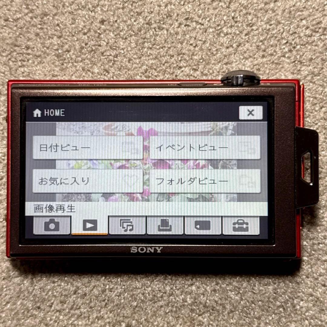 ☆動作OK SONY デジカメ DSC-T900 メモリースティック&電池付き