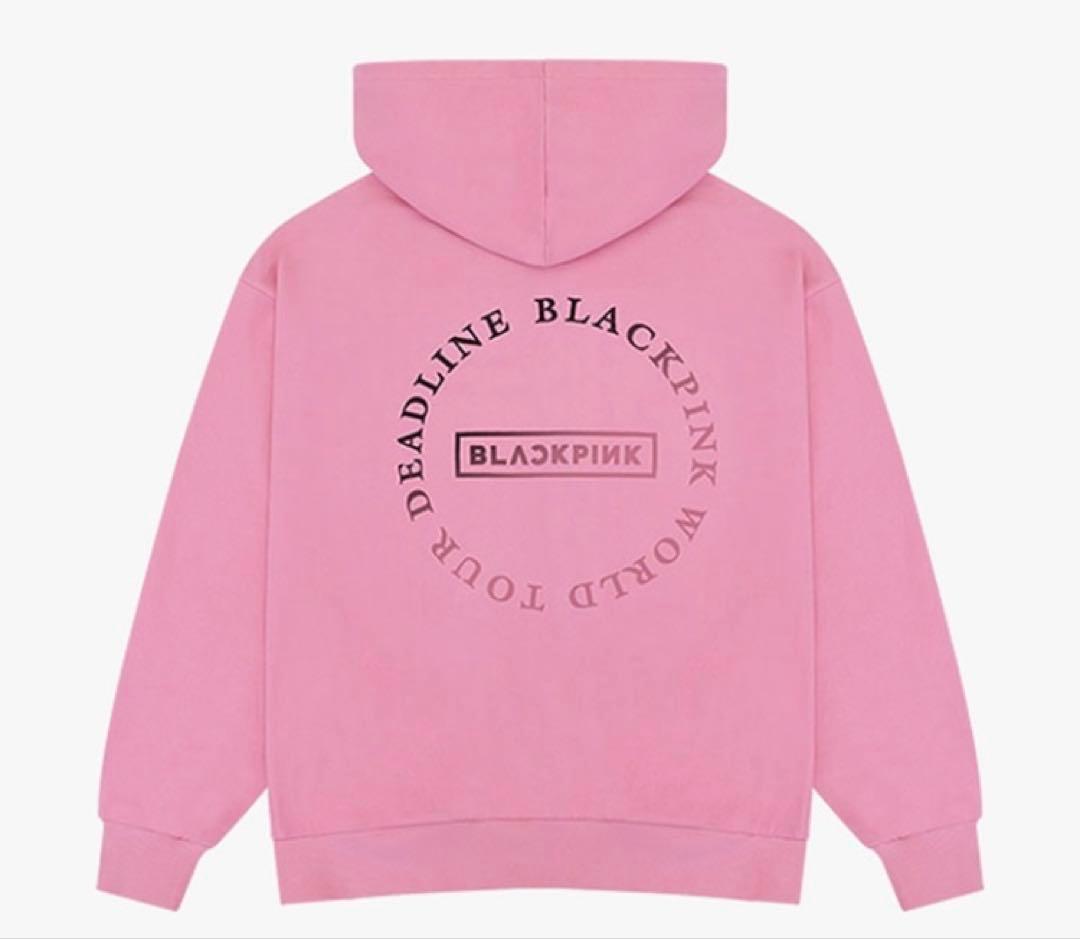 BLACKPINK DEADLINE HOODIE パーカー Mサイズ ピンク
