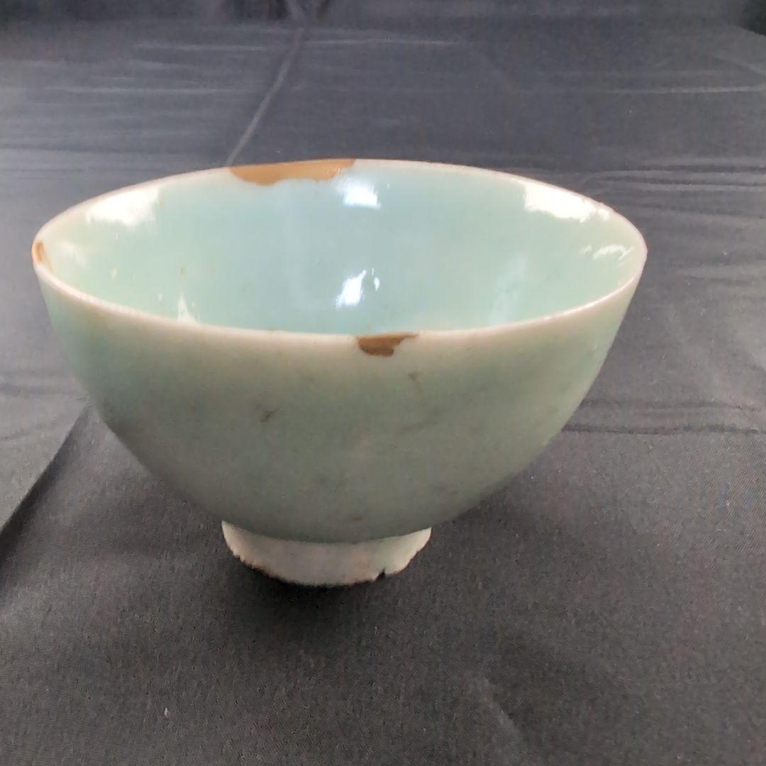 初期伊万里茶碗　初期伊万里青磁茶碗　古伊万里茶碗　古伊万里青磁茶碗 合わせ箱付き