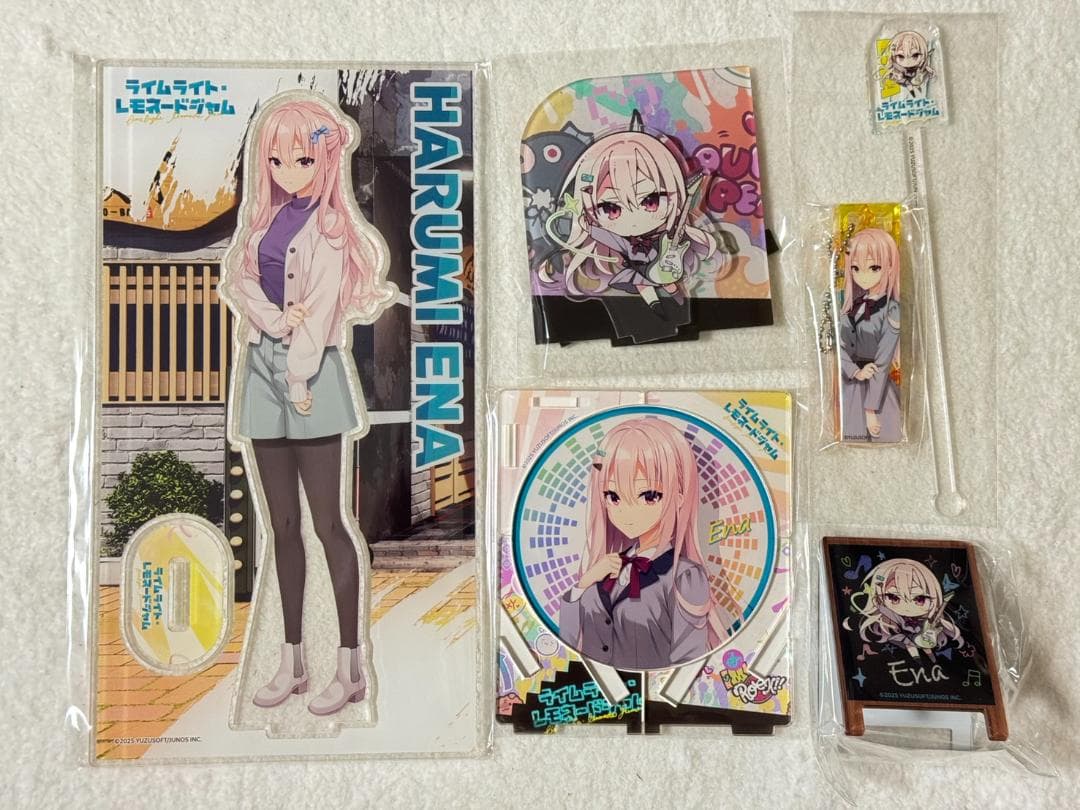 ゆずソフト 陽見恵凪 ライムライトレモネードジャム コラボカフェ 6点セット