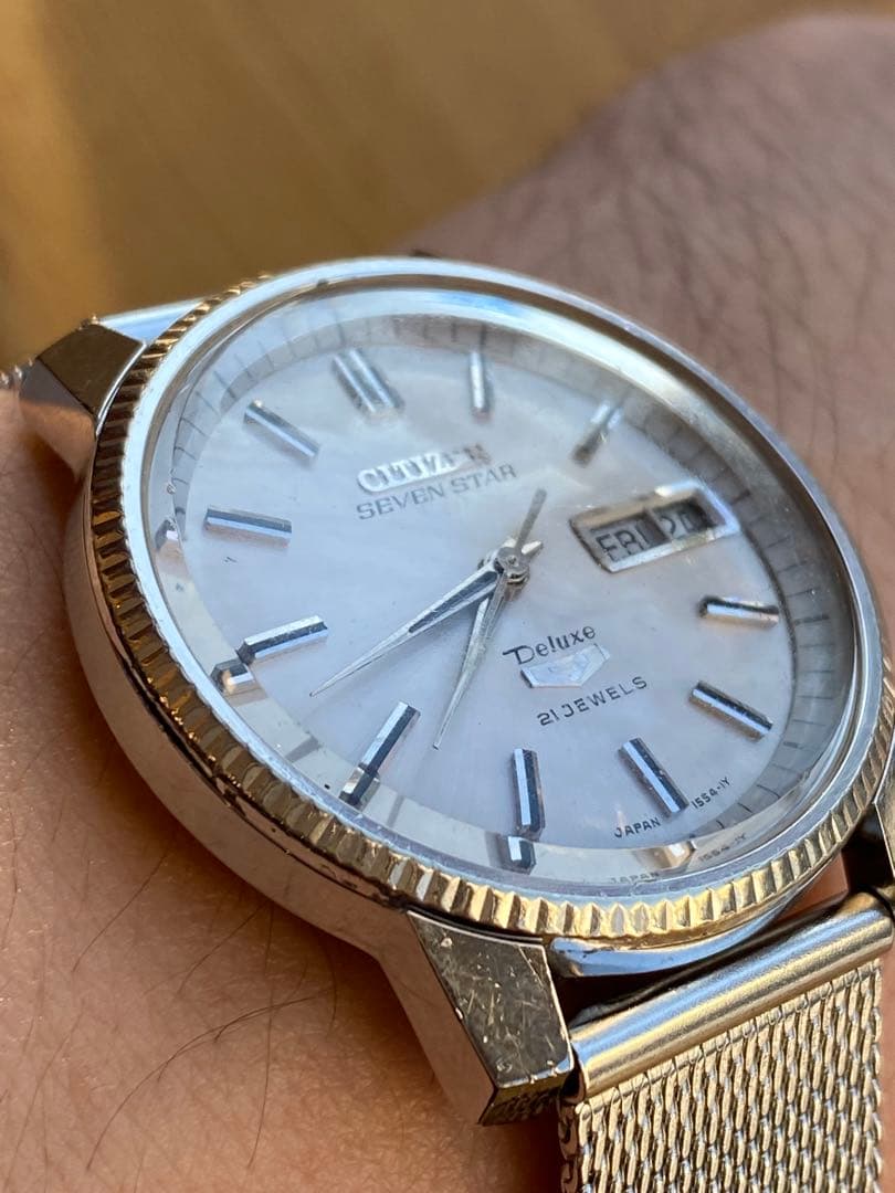 CITIZEN セブンスター デラックス 自動巻 フルーテッドベゼル