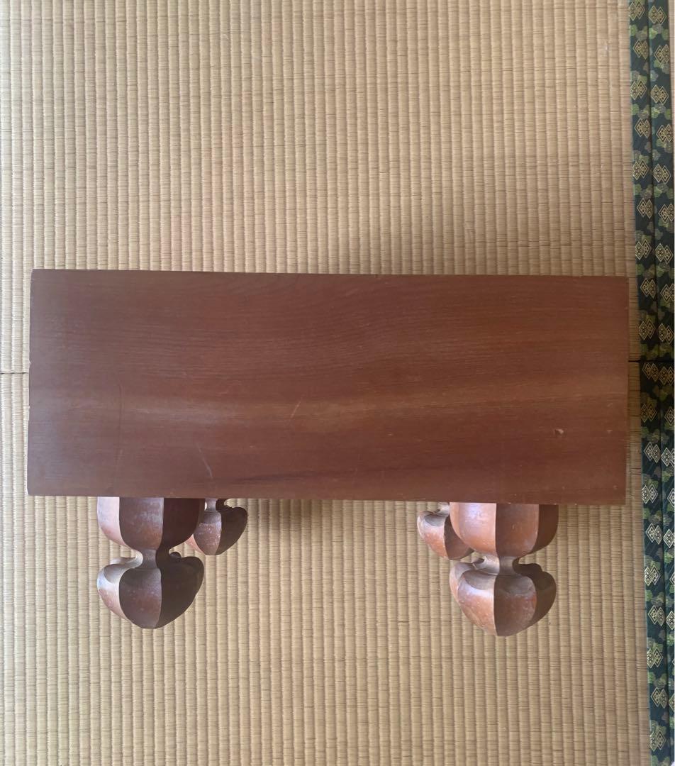 囲碁　碁盤60号碁石セット　天然木　足付き　へそ　碁石　蛤