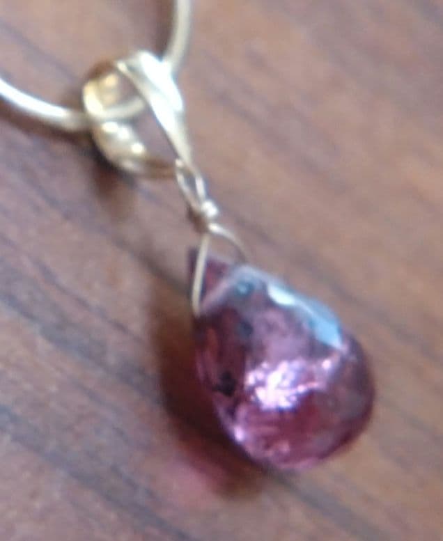 pekorin様 k18ネックレストップ　グレープガーネットあこや真珠4点