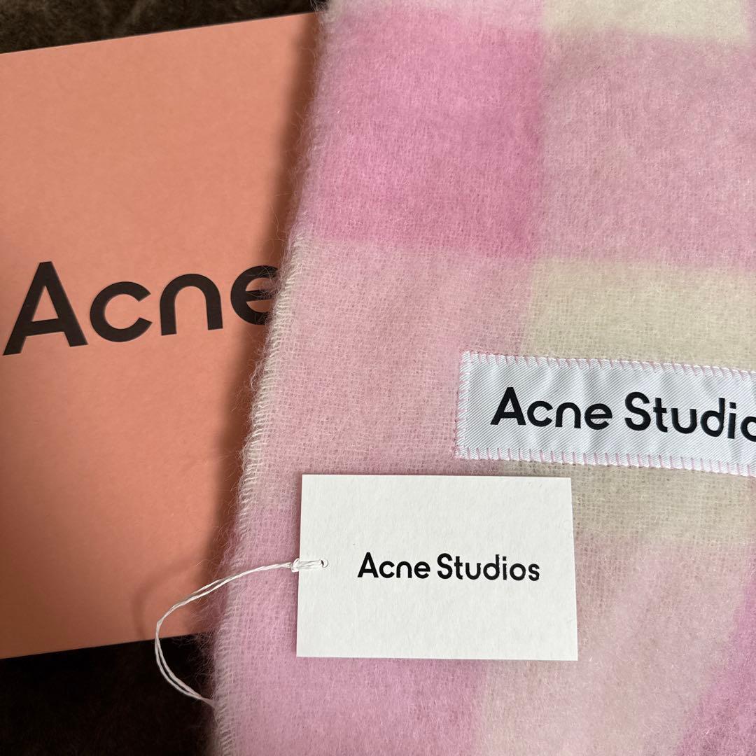Acne Studios モヘアチェックスカーフ マフラー新品未使用