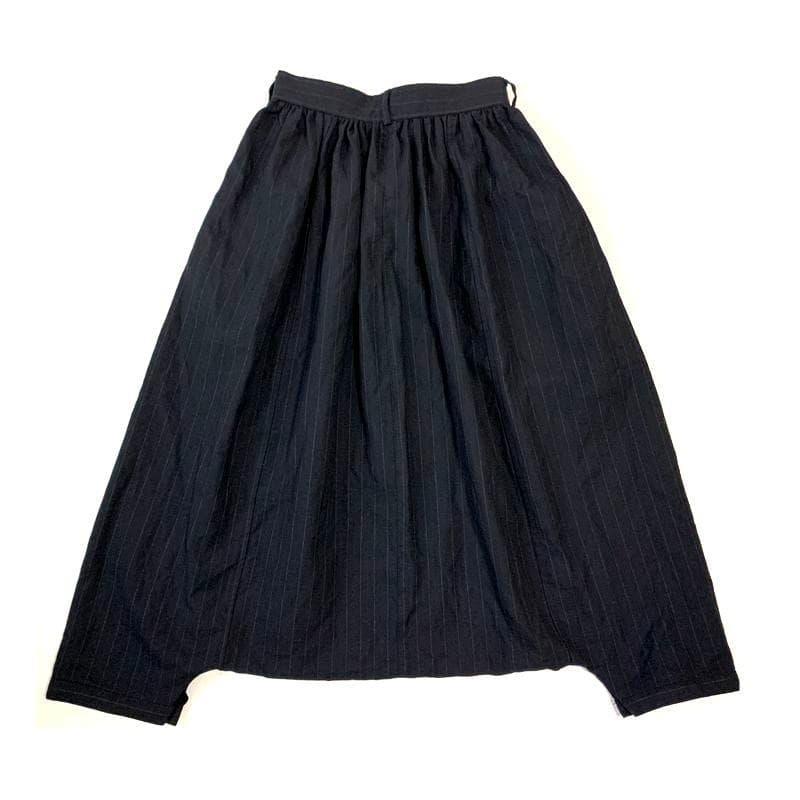 ローブドシャンブル コムデギャルソン ストライプ ウール サルエルパンツ S