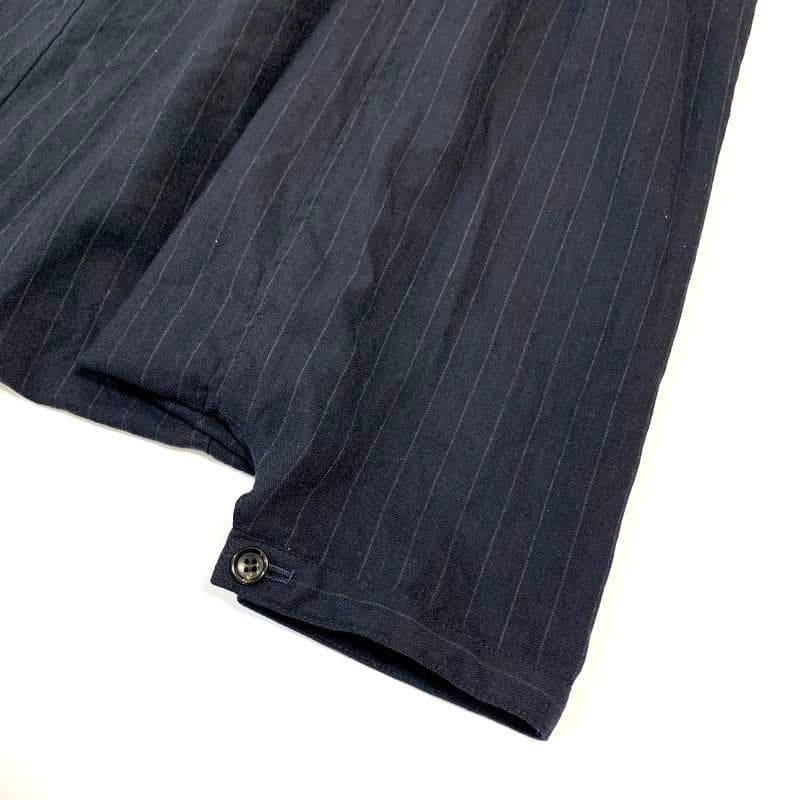 ローブドシャンブル コムデギャルソン ストライプ ウール サルエルパンツ S