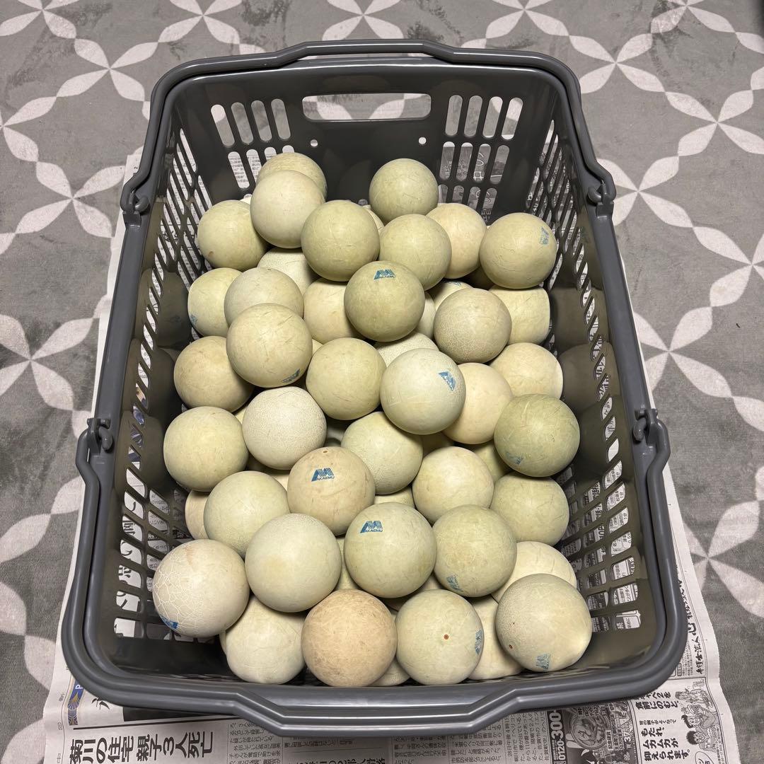 ソフトテニス 軟式テニス ボール アオエム 青M 100球