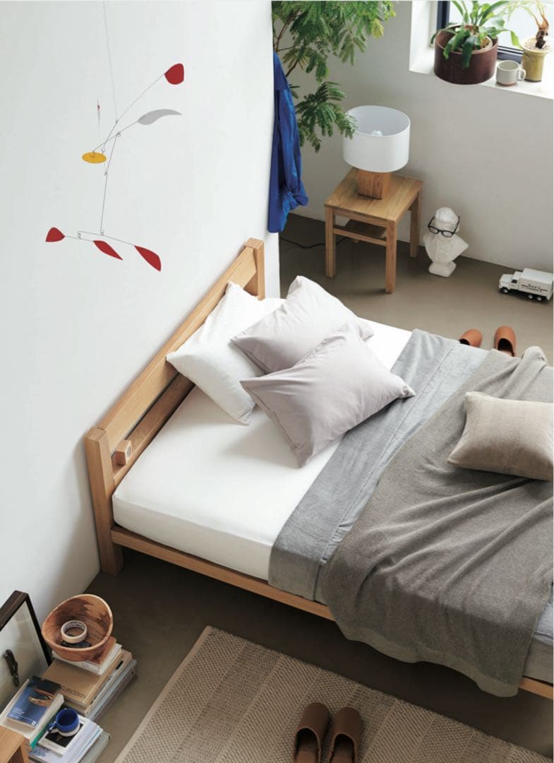 ☘️送料無料⭐️美品⭐️廃盤レア⭐️２脚セット⭐️無印⭐️無垢材サイドテーブルベンチ⭐️オーク