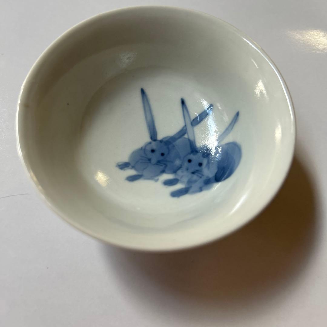 浜野まゆみ　さん　ウサギの絵柄 酒器