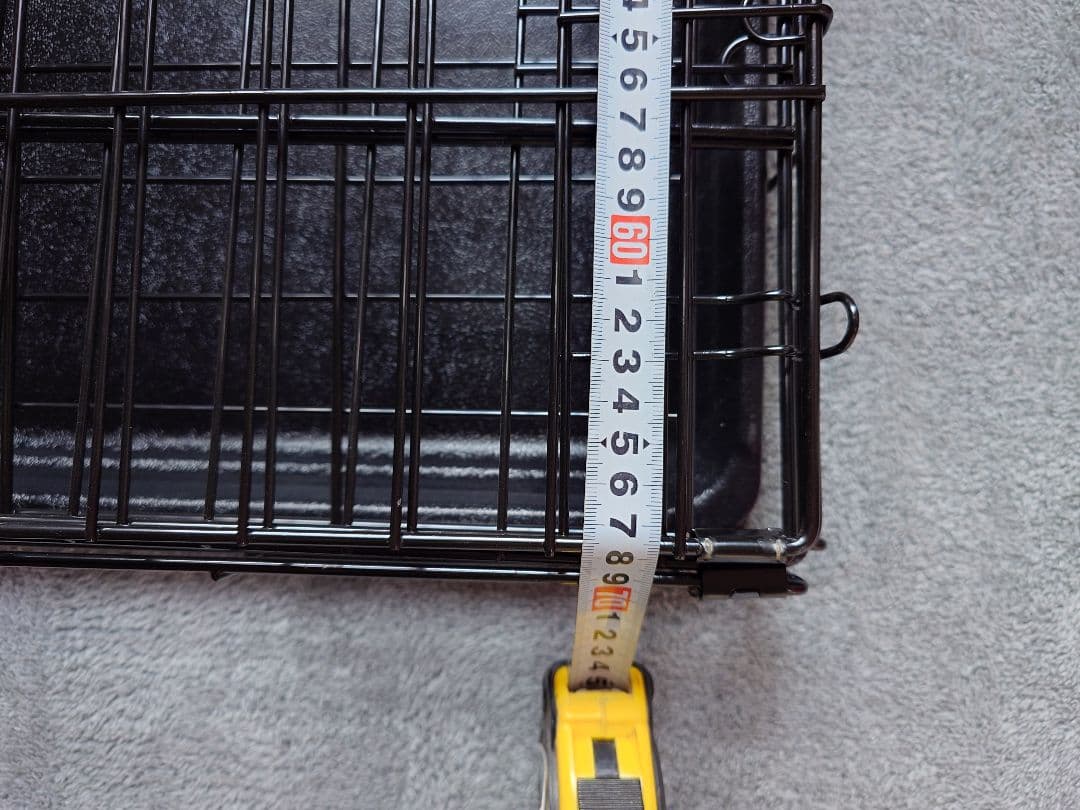 黒の犬用ケージ 約105cm x 75cm 奥行70cm