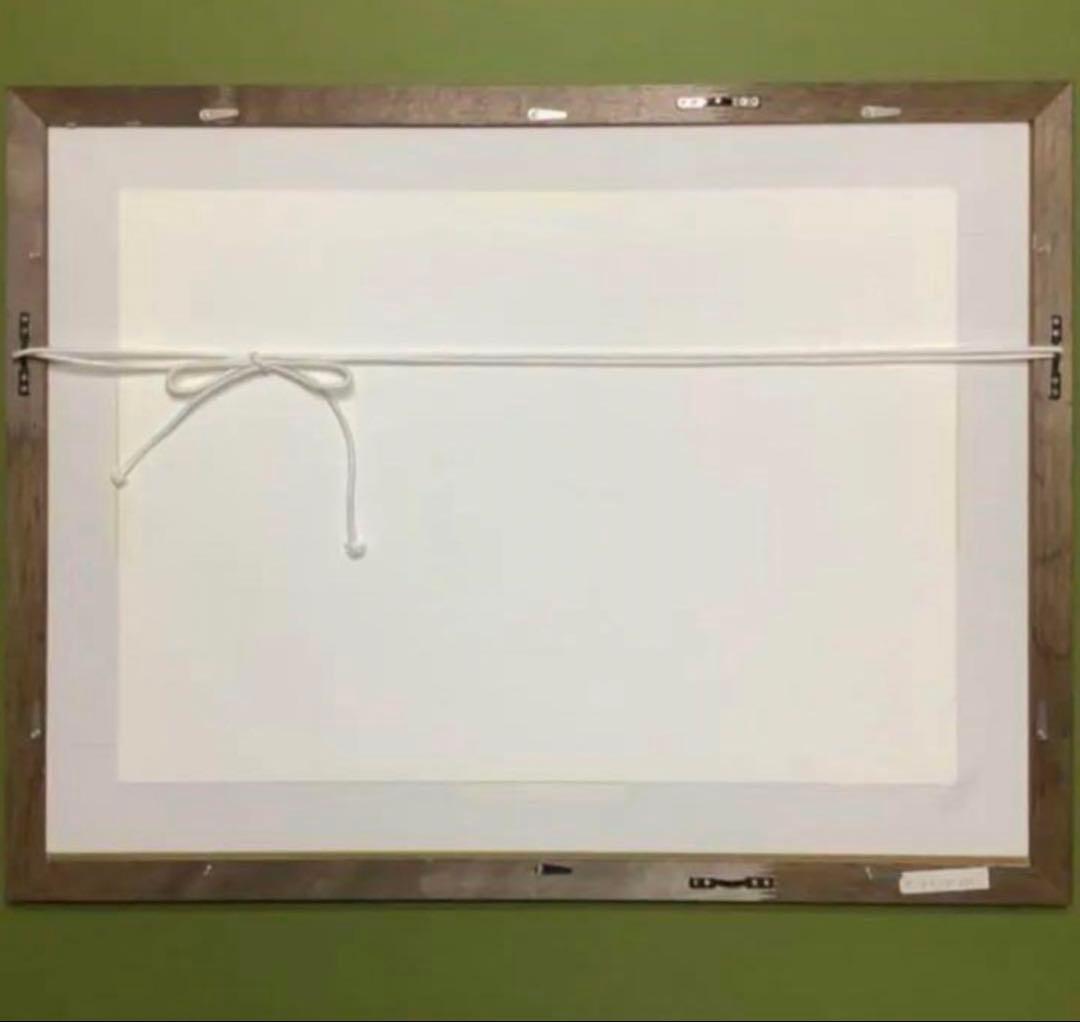 絵画・版画・リトグラフ・織田義郎・スイス・サンタマリアV.M・アルプス・世界遺産