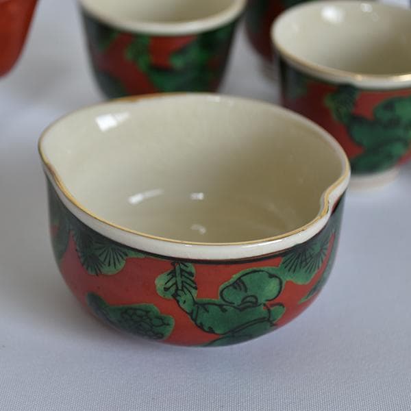 煎茶道 九谷焼 九谷木米 煎茶セット06