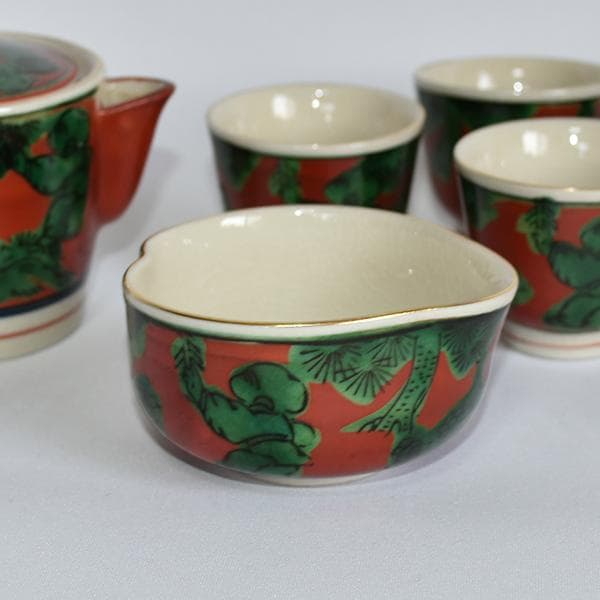 煎茶道 九谷焼 九谷木米 煎茶セット06