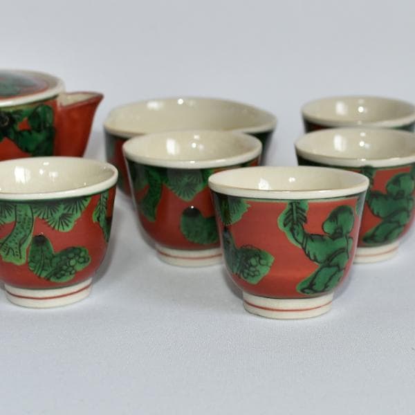 煎茶道 九谷焼 九谷木米 煎茶セット06