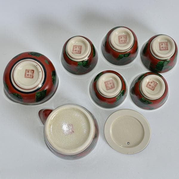 煎茶道 九谷焼 九谷木米 煎茶セット06