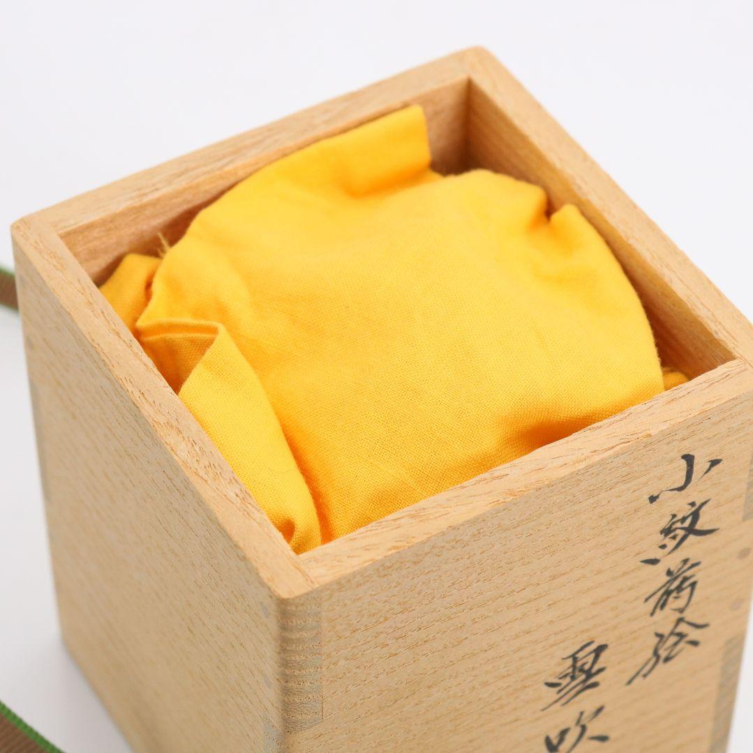 清瀬一光作 小紋菊桐蒔絵 雪吹 薄茶器 金梨子地 茶道具 共箱　ST950