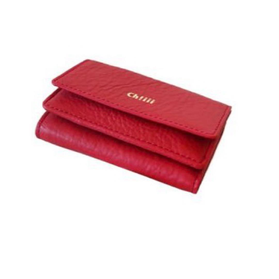 chiiiibag マイクロウォレット　RED