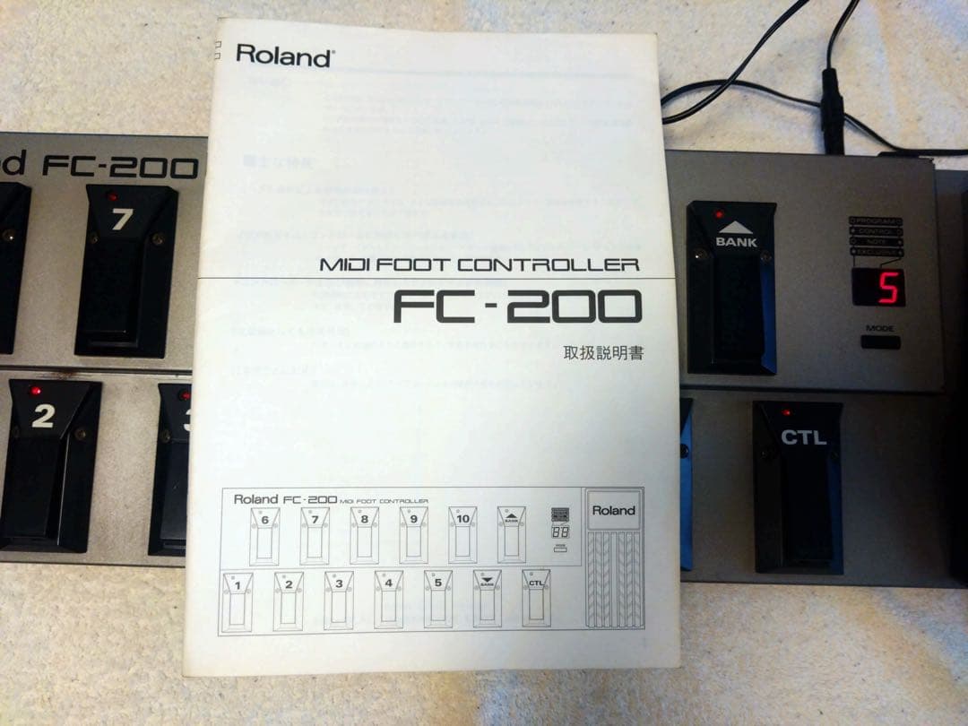 動作確認済 Roland FC-200 MIDI フットコントローラーおまけ付き
