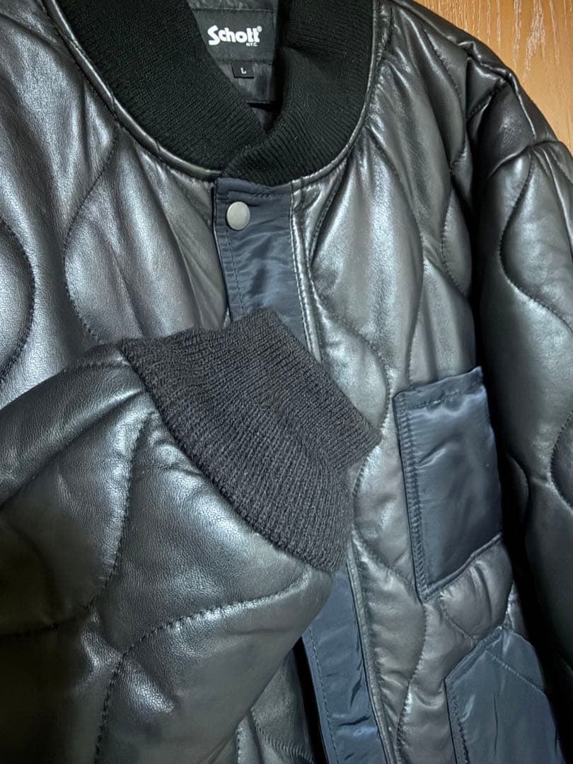 Schott (ショット) キルティング ライナー ショートジャケット　Lサイズ