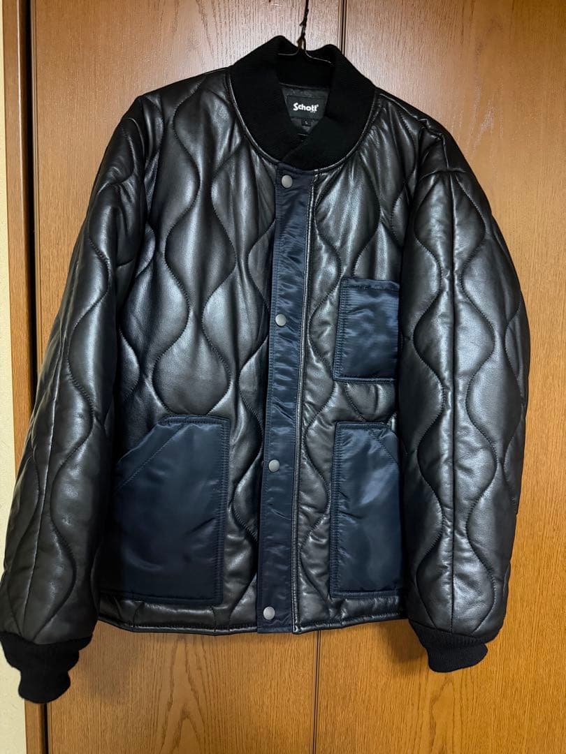 Schott (ショット) キルティング ライナー ショートジャケット　Lサイズ