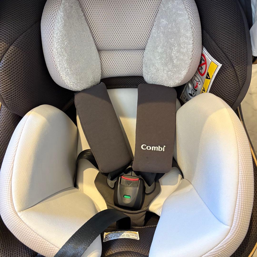 【美品】Combi クルムーヴ スマート ISOFIX エッグショック グレー