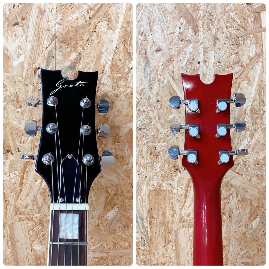grote セミアコースティックギター　レッド