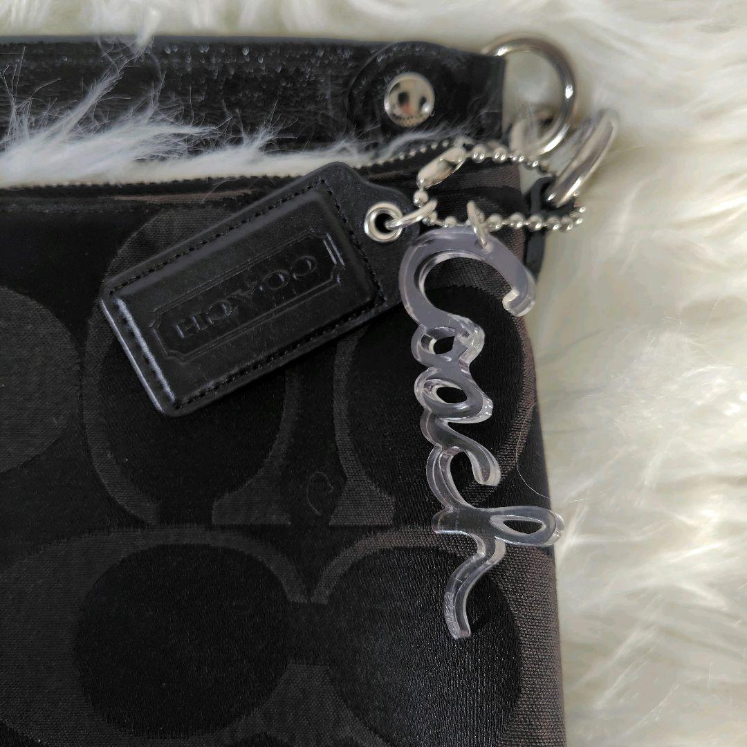 COACH　y2k poppy　ショルダーバッグ　黒　ポピー　大容量