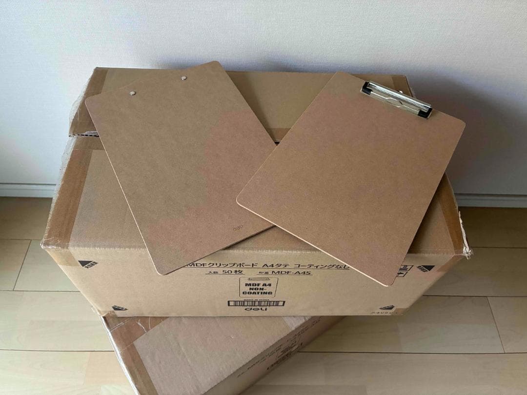 A4サイズ クリップボード 50枚セット×２箱