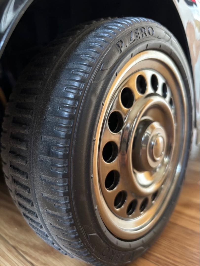 子供用ポリスカー 黒/白