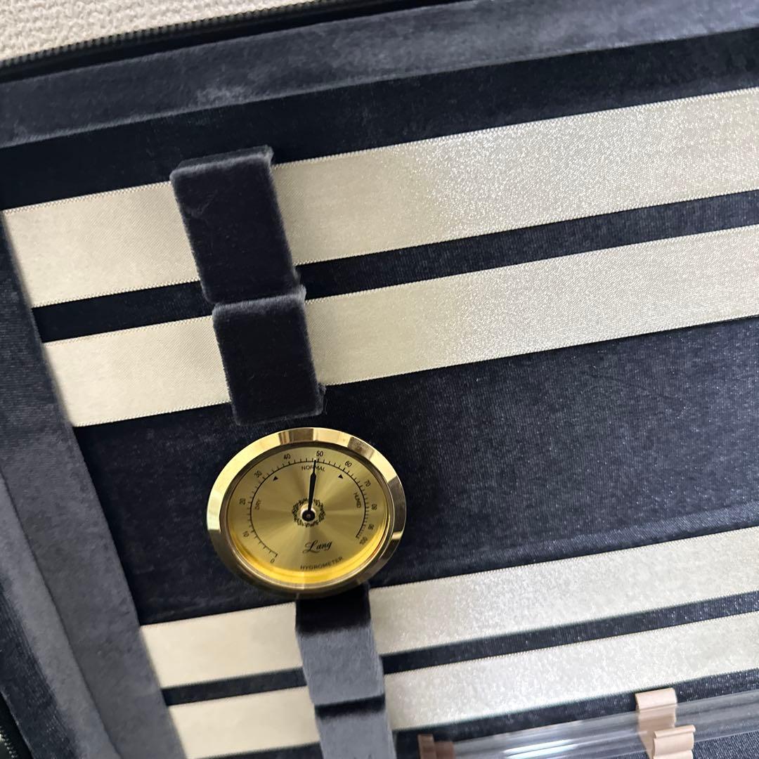 Lang バイオリンケース 4/4サイズ 弦楽器 ハードケース 金具 湿度計