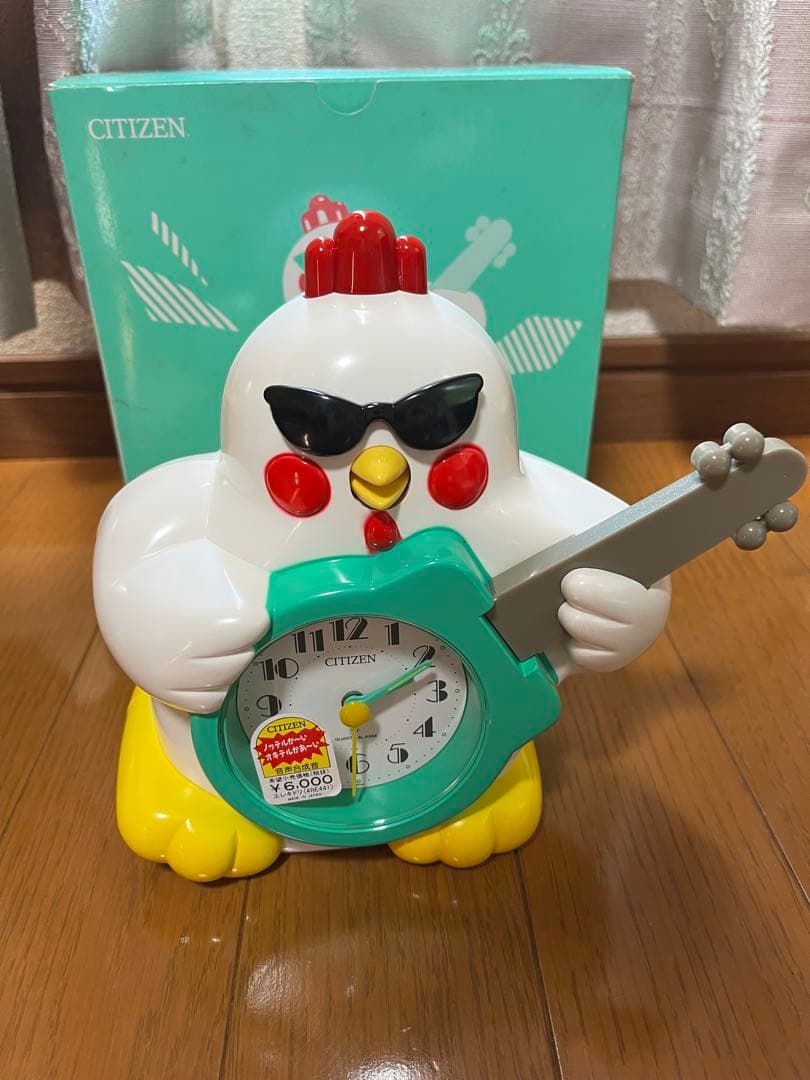 未使用　CITIZEN製「エレキドリ」目覚まし時計　レトロ　120 400 15
