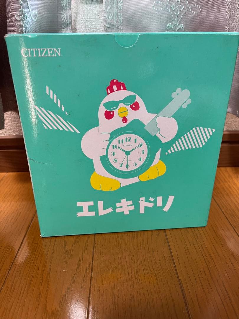 未使用　CITIZEN製「エレキドリ」目覚まし時計　レトロ　120 400 15