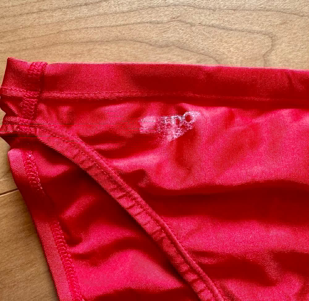 【レア】SPEEDO　ライフセーバー使用品　レッド　Mサイズ　競パン　光沢