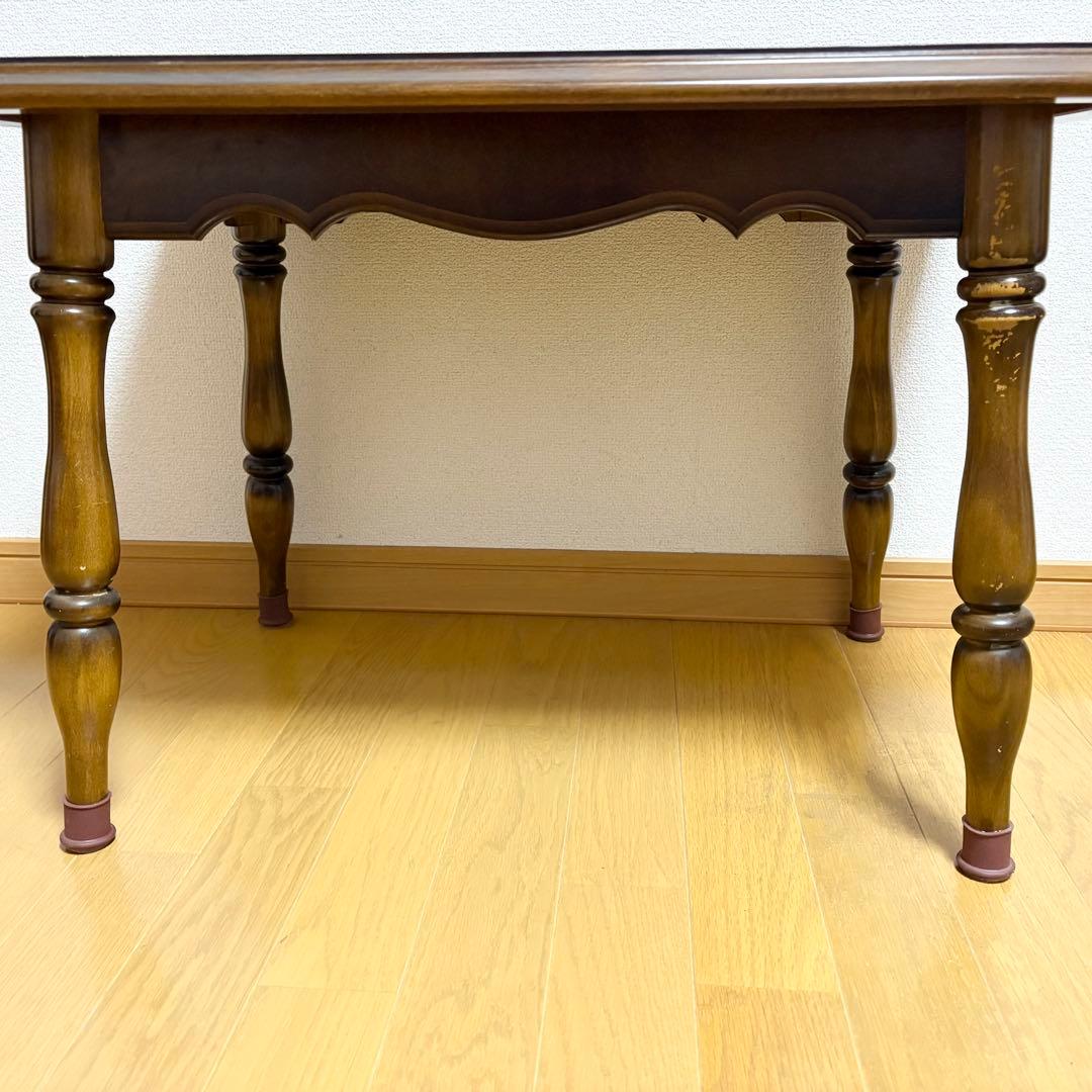 【オールドカリモク】コロニアル　サイドテーブル　リビングテーブル　昭和レトロ