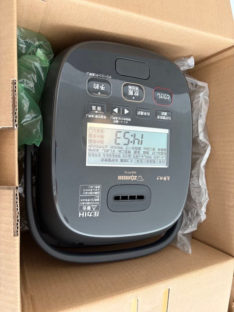 5.5合炊　炊飯器 NW-PT10 黒 炎舞炊き　象印