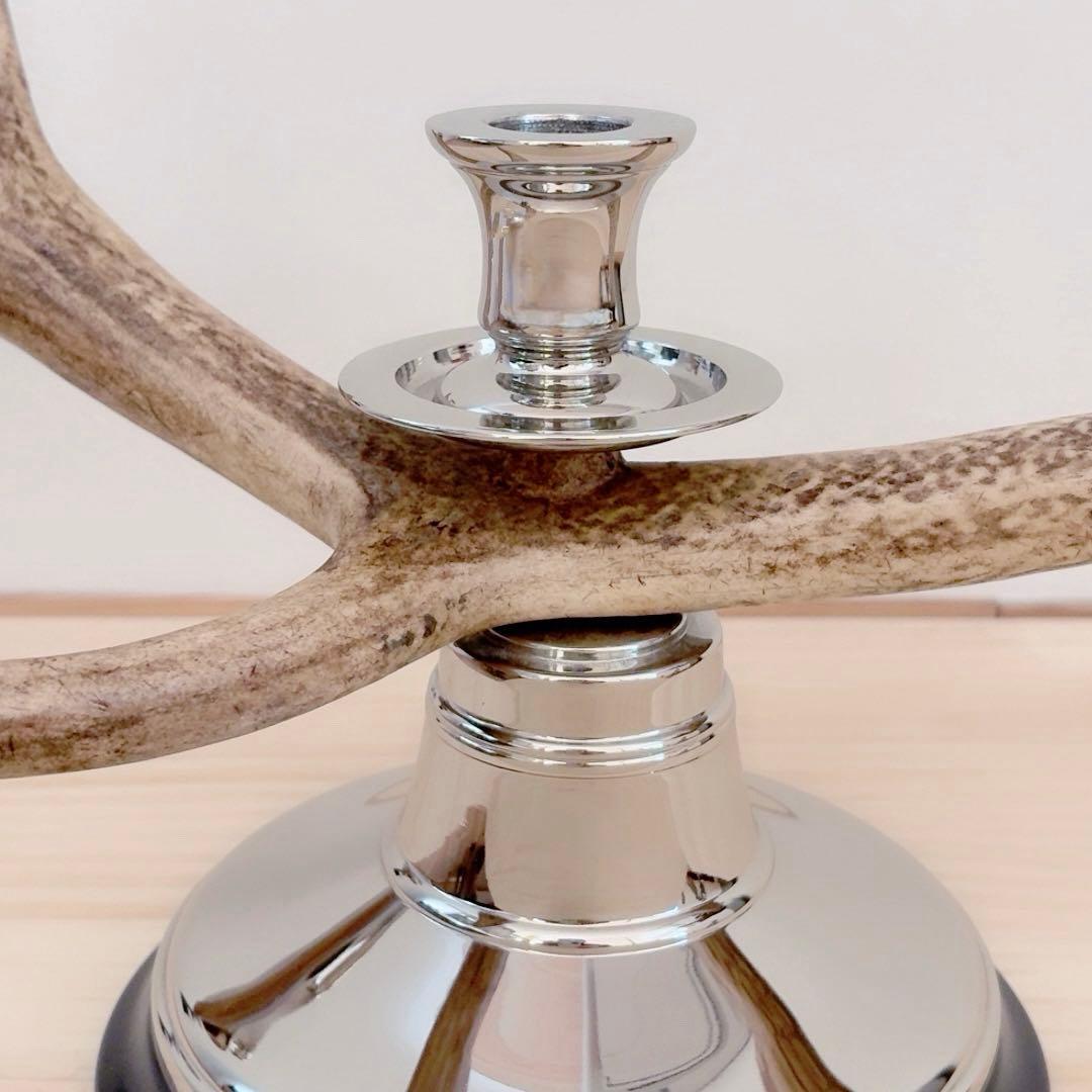 ラルフローレン 鹿角 キャンドルスティック 3灯 アンティーク コレクション