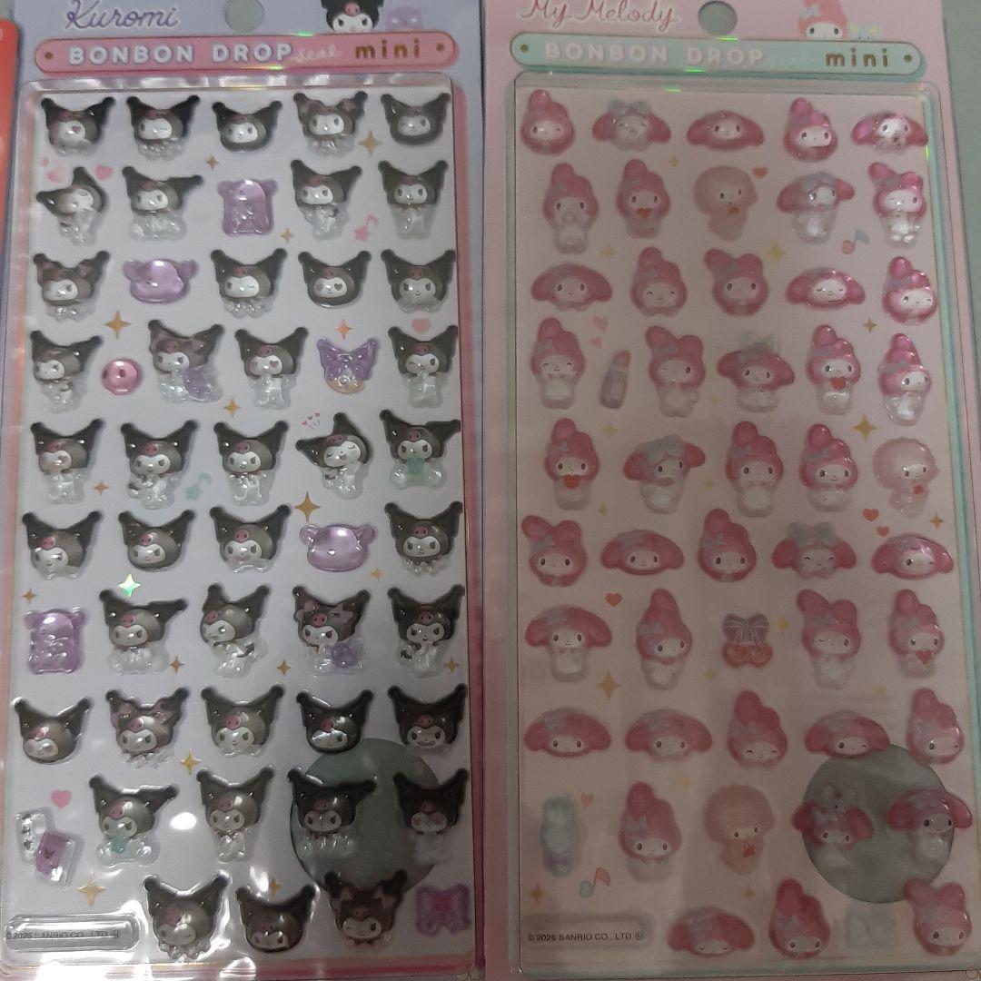 【正規品】サンリオ　ボンボンドロップシール　ミニ　8枚セット