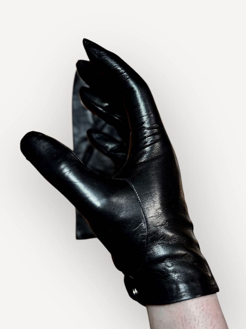 上質ラムレザー タイト 革手袋 レザーグローブ バイク
