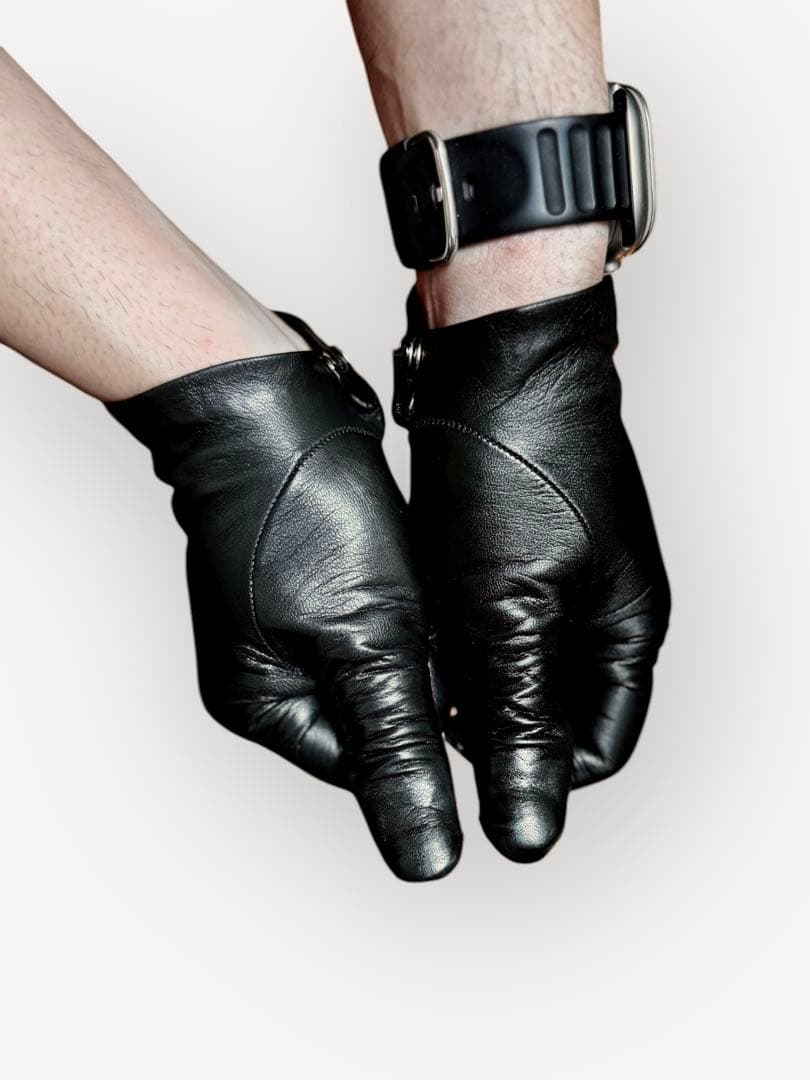 上質ラムレザー タイト 革手袋 レザーグローブ バイク