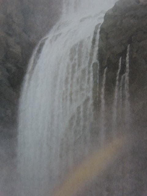 大山忠作、【瀧】、希少な額装用画集より、新品額装付、状態良好