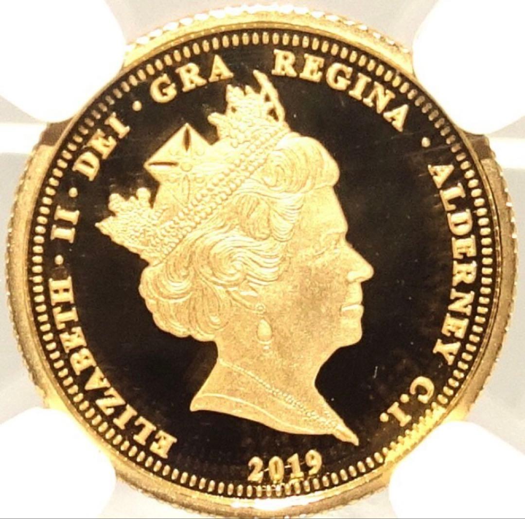 【最高鑑定】ウナとライオン イギリス 1/4ソブリン 金貨　　エリザベス