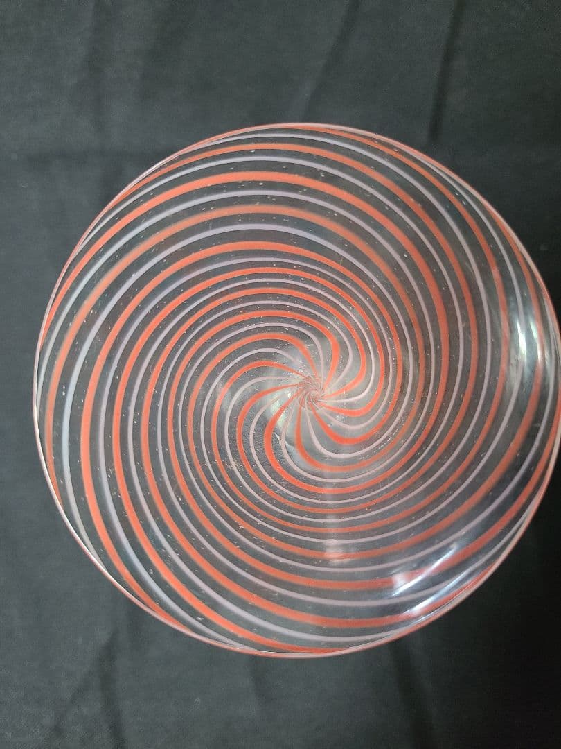 アンティークオーストリアビミニ工房によるフィギュア入りグラス　白馬