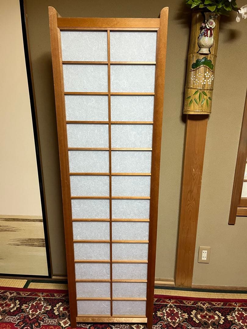 昭和レトロ衝立 和風衝立 4連 高さ150cm