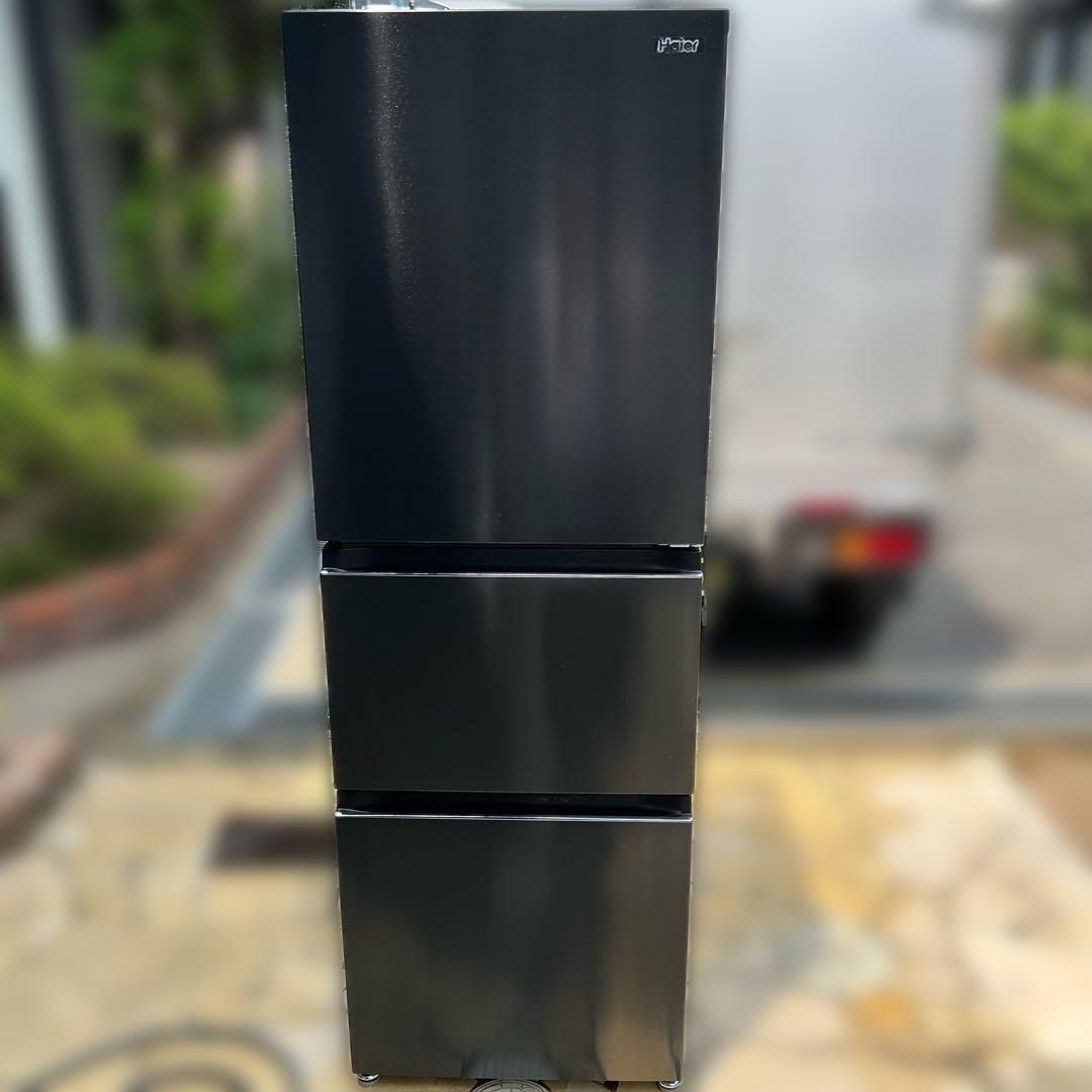 【美品】Haier 2022年製 3ドア冷蔵庫 286L スリムタイプ